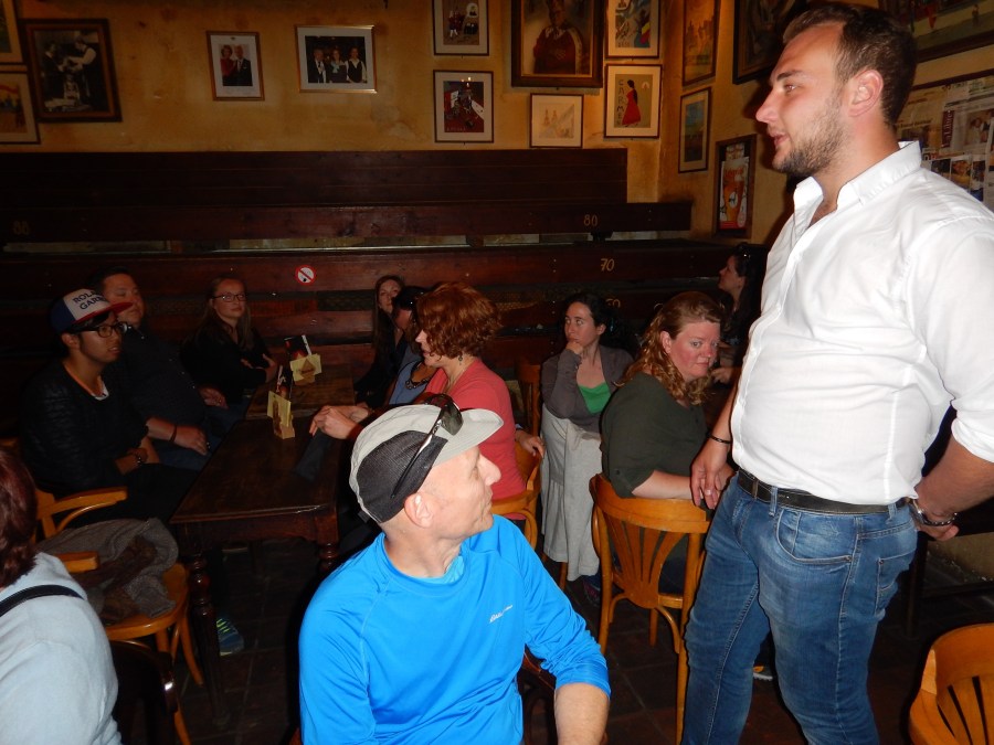 Roger listening to our tour guide