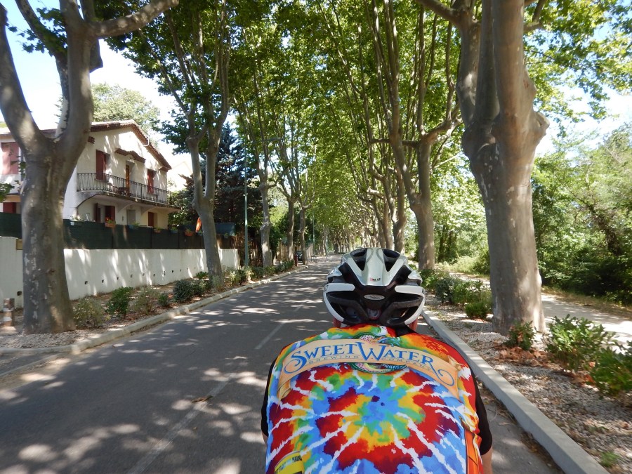 rolling into one of the many villages we navigated through