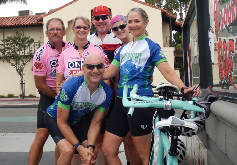 posing after Polly's