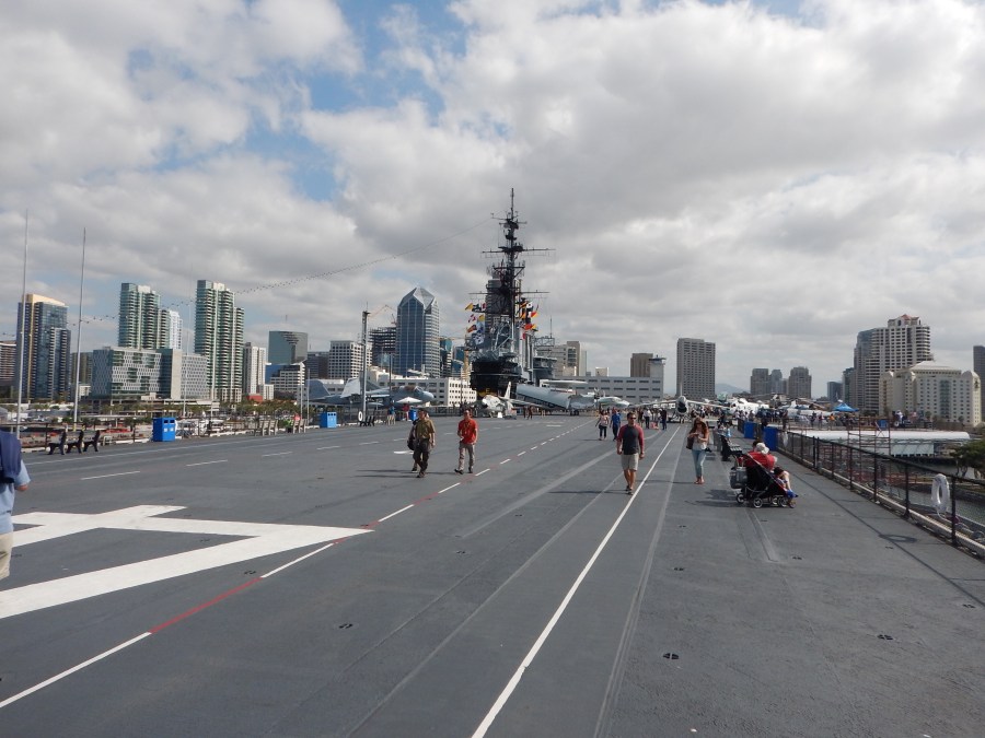 on the flight deck
