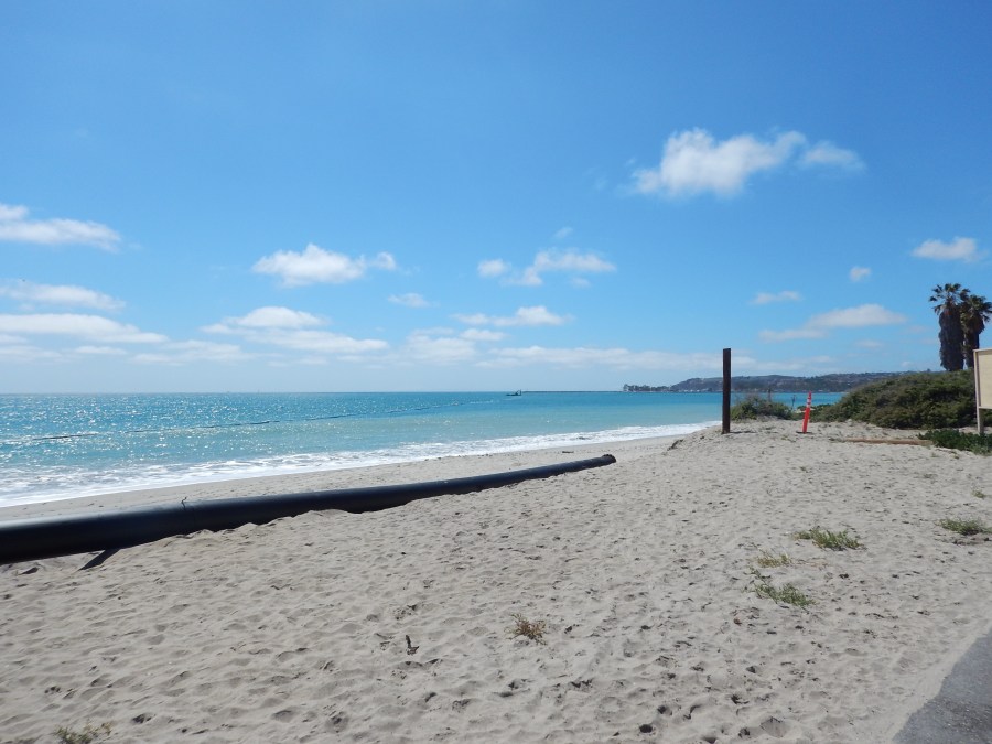 riding along the beach after lunch in San Clemente