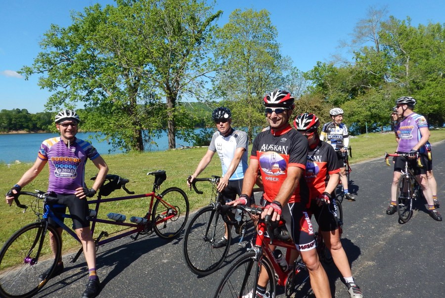 taking a breather at the river