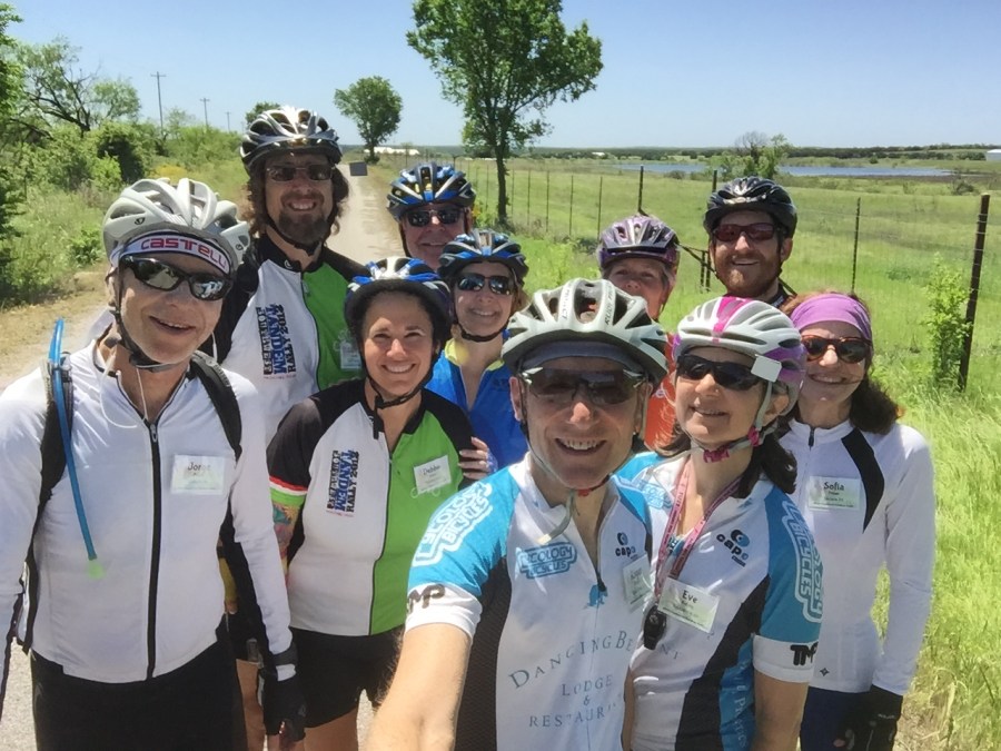 our group takes a break