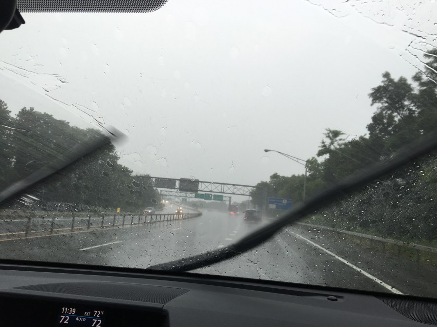 luckily we weren't on our bikes when the deluge hit