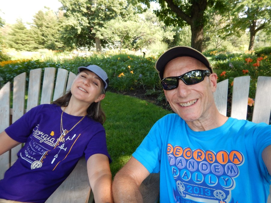 it's over 90 degrees, we rest in some shade