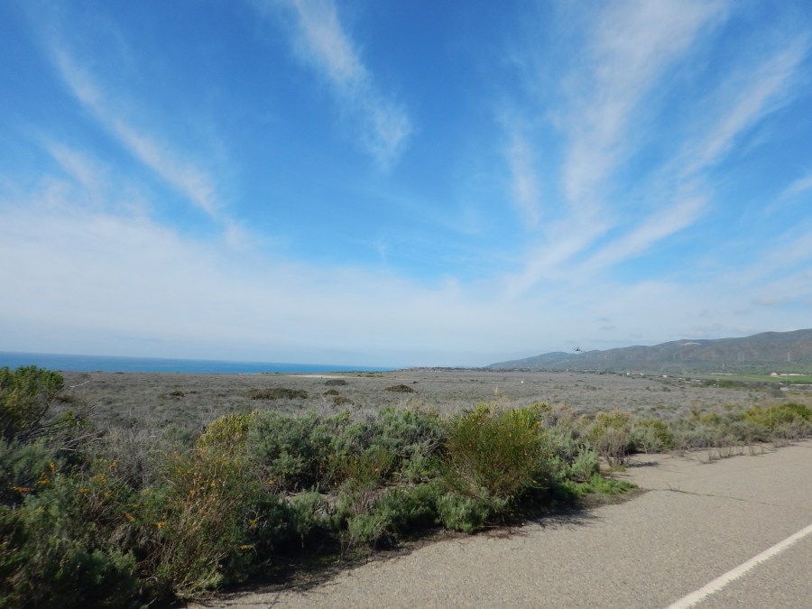 pretty sky on our final ride of the visit