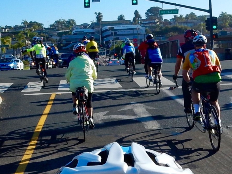 riding on the Pacific Coast Highway